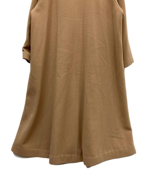 CLANE（クラネ）CLANE (クラネ) ノーカラー フレア コート ブラウン サイズ:SIZE 1の古着・服飾アイテム