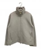 J.PRESSジェイプレス）の古着「ダンボールジャージー ハイネック ブルゾン」｜グレー