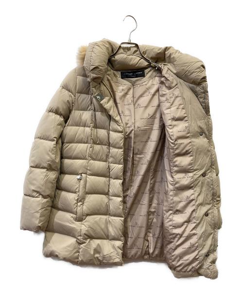 JEAN LOUIS SCHERRER（ジャンルイ シェレル）JEAN LOUIS SCHERRER (ジャンルイ シェレル) ファー付ダウンコート ベージュ サイズ:Mの古着・服飾アイテム