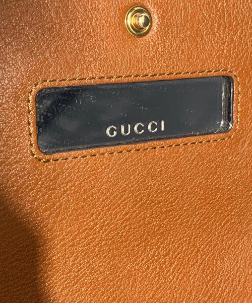 GUCCI（グッチ）GUCCI (グッチ) バンブーチェーンウォレット ブラウンの古着・服飾アイテム