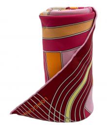 LONGCHAMP（ロンシャン）の古着「ロンシャン・リーグ シルクスカーフ90」｜オレンジ