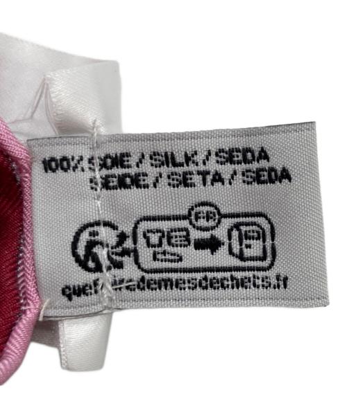 LONGCHAMP（ロンシャン）LONGCHAMP (ロンシャン) ロンシャン・リーグ シルクスカーフ90 オレンジの古着・服飾アイテム