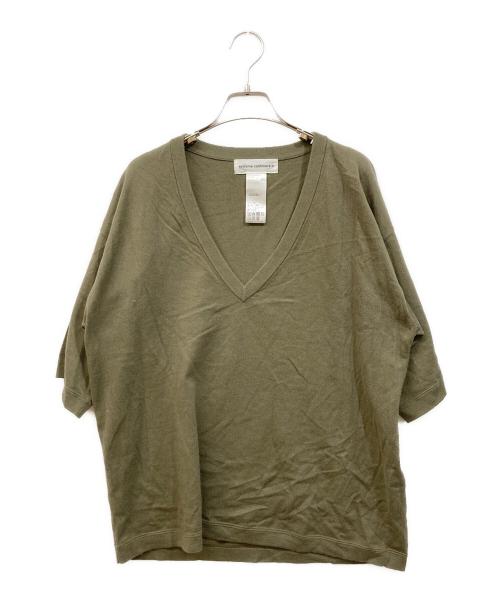 extreme cashmere（エクストリーム カシミア）extreme cashmere (エクストリーム カシミア) INDI ニット カーキ サイズ:Freeの古着・服飾アイテム