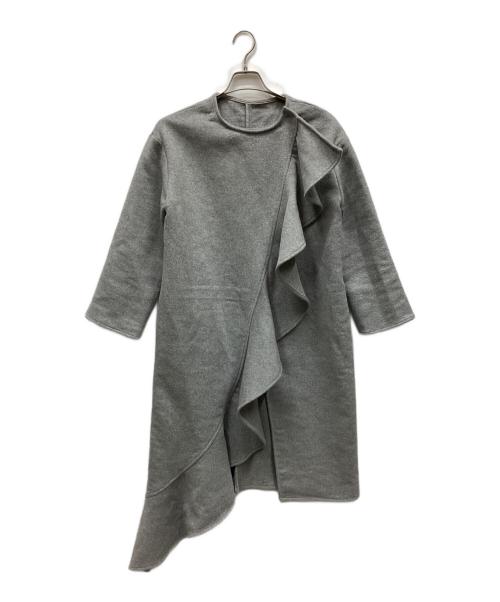 BIRTHDAY BASH（バースデーバッシュ）BIRTHDAY BASH (バースデーバッシュ) アシンメトリーフリルコート グレー サイズ:表記なしの古着・服飾アイテム