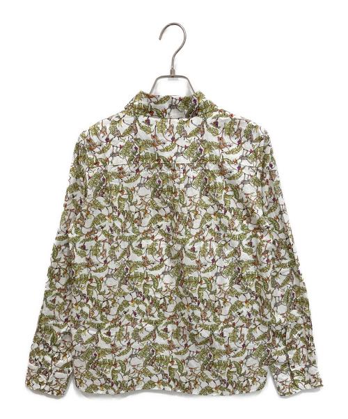 Shower Party（シャワーパーティー）Shower Party (シャワーパーティー) 総柄シャツ 黄緑 サイズ:1の古着・服飾アイテム