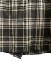 中古・古着 Yohji Yamamoto collections (ヨウジヤマモトコレクションズ) PLAID SERGE BACKSIDE SLIT SKIRT ブラック×ホワイト サイズ:1：13000円