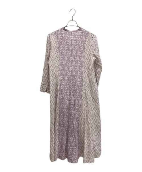ne quittez pas（ヌキテパ）ne quittez pas (ヌキテパ) COTTON JQD COMBI DRESS ラベンダー サイズ:Ｓの古着・服飾アイテム
