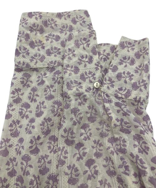 ne quittez pas（ヌキテパ）ne quittez pas (ヌキテパ) COTTON JQD COMBI DRESS ラベンダー サイズ:Ｓの古着・服飾アイテム