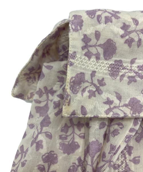 ne quittez pas（ヌキテパ）ne quittez pas (ヌキテパ) COTTON JQD COMBI DRESS ラベンダー サイズ:Ｓの古着・服飾アイテム