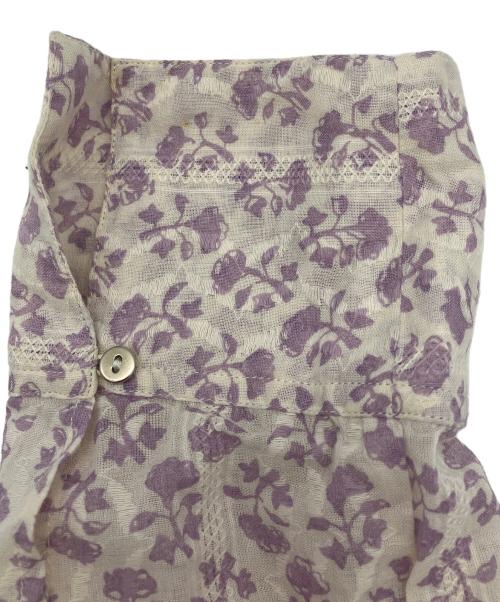 ne quittez pas（ヌキテパ）ne quittez pas (ヌキテパ) COTTON JQD COMBI DRESS ラベンダー サイズ:Ｓの古着・服飾アイテム