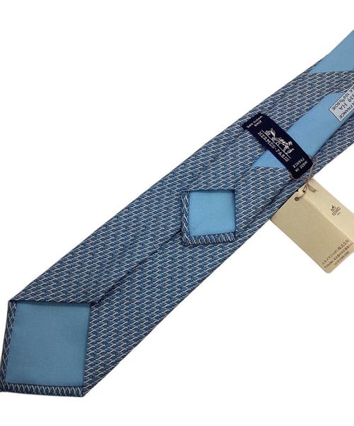 HERMES（エルメス）HERMES (エルメス) シルクツイル ネクタイ ブルー サイズ:-の古着・服飾アイテム