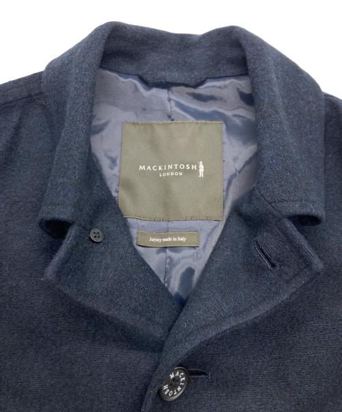 MACKINTOSH LONDON（マッキントッシュ ロンドン）MACKINTOSH LONDON (マッキントッシュ ロンドン) メルトンステンカラーコート ネイビー サイズ:SIZE 42の古着・服飾アイテム