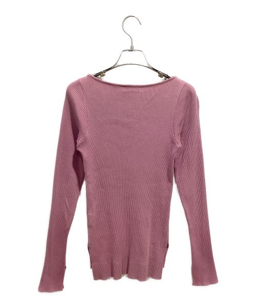 AURALEE（オーラリー）AURALEE (オーラリー) Ron Herman (ロンハーマン) 別注ボートネックプルオーバー ピンク サイズ:1の古着・服飾アイテム