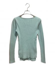 AURALEE×Ron Herman（オーラリー×ロンハーマン）の古着「別注ボートネックリブニット」｜ライトブルー