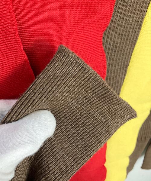 AKIRA NAKA（アキラナカ）AKIRA NAKA (アキラナカ) Adela asymmetry panel knit ブラウン サイズ:1の古着・服飾アイテム