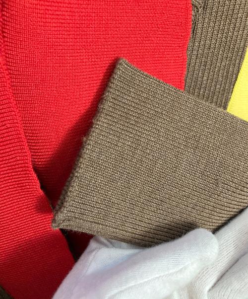 AKIRA NAKA（アキラナカ）AKIRA NAKA (アキラナカ) Adela asymmetry panel knit ブラウン サイズ:1の古着・服飾アイテム