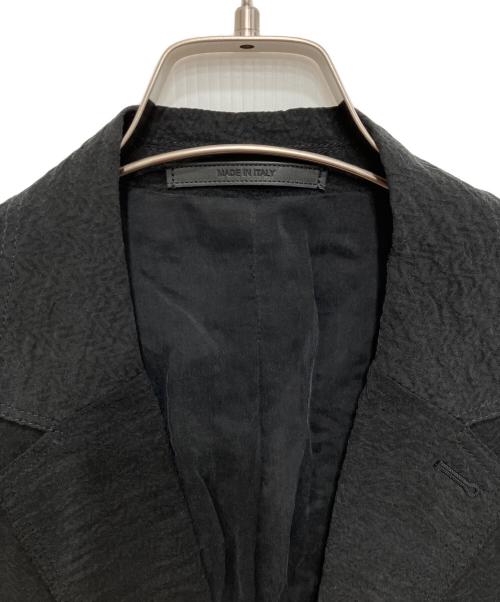 GIORGIO ARMANI（ジョルジョアルマーニ）GIORGIO ARMANI (ジョルジョアルマーニ) シングルブレストジャケット キュプラ ジャカード ブラック サイズ:50の古着・服飾アイテム