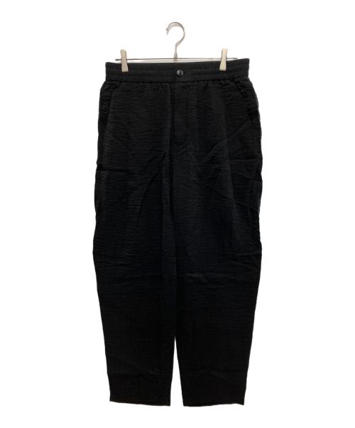 GIORGIO ARMANI（ジョルジョアルマーニ）GIORGIO ARMANI (ジョルジョアルマーニ) ノータックパンツ キュプラ ジャカード ブラック サイズ:48の古着・服飾アイテム
