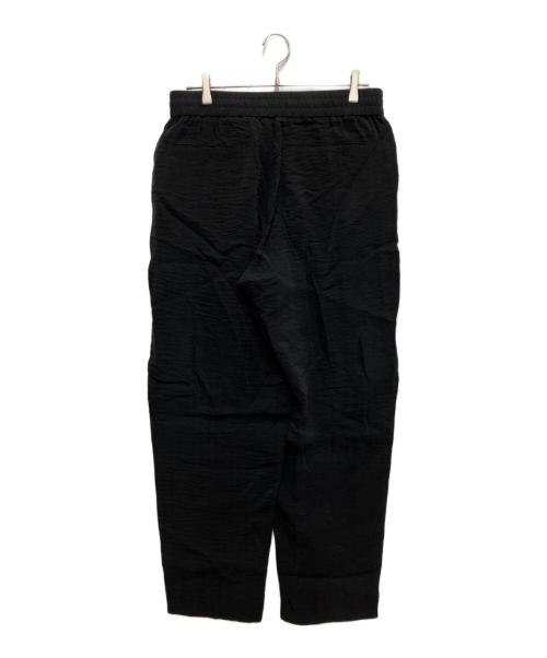 GIORGIO ARMANI（ジョルジョアルマーニ）GIORGIO ARMANI (ジョルジョアルマーニ) ノータックパンツ キュプラ ジャカード ブラック サイズ:48の古着・服飾アイテム