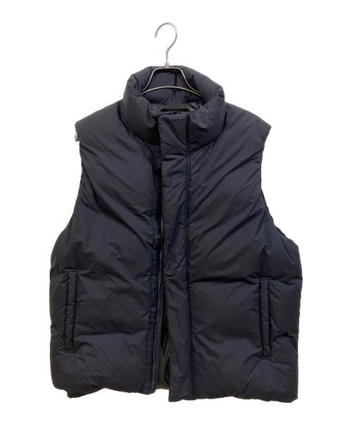 BEAUTY&YOUTH（ビューティーアンドユース）BEAUTY&YOUTH (ビューティーアンドユース) 小松マテーレ スタンドカラー ダウンベスト ―700FP 撥水機能 ダークネイビー サイズ:SIZE Lの古着・服飾アイテム