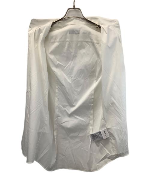 PRADA（プラダ）PRADA (プラダ) ストレッチポプリン シャツ ホワイト サイズ:38の古着・服飾アイテム
