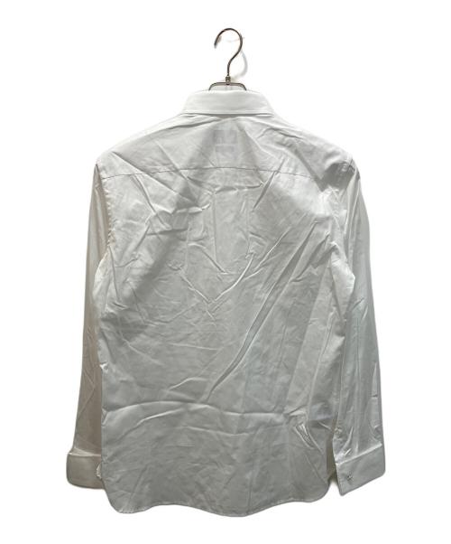GIORGIO ARMANI（ジョルジョアルマーニ）GIORGIO ARMANI (ジョルジョアルマーニ) レギュラーフィット ラグジュアリーコットンシャツ ホワイト サイズ:40の古着・服飾アイテム