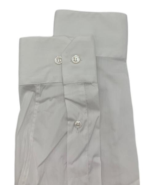 GIORGIO ARMANI（ジョルジョアルマーニ）GIORGIO ARMANI (ジョルジョアルマーニ) ストレッチファブリックシャツ カラーステイ付き ホワイト サイズ:40の古着・服飾アイテム