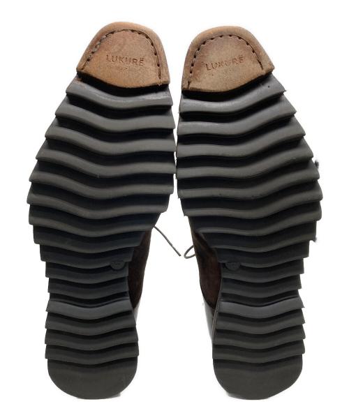 LUKURE（ルクレ）LUKURE (ルクレ) シャークソールスエードシューズ ブラウン サイズ:実寸をご確認くださいの古着・服飾アイテム