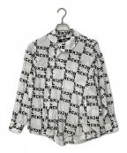 BLACK COMME des GARCONSブラックコムデギャルソン）の古着「丸襟ねじれシャツ」｜ホワイト