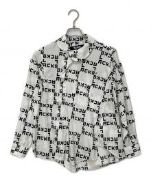 BLACK COMME des GARCONS（ブラックコムデギャルソン）の古着「丸襟ねじれシャツ」｜ホワイト
