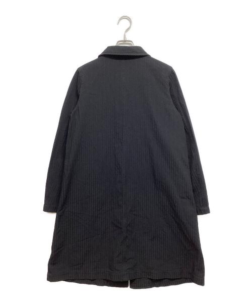 COMME des GARCONS COMME des GARCONS（コムデギャルソン コムデギャルソン）COMME des GARCONS COMME des GARCONS (コムデギャルソン コムデギャルソン) ポリ縮絨 ラウンドカラー コート ブラック サイズ:Sの古着・服飾アイテム