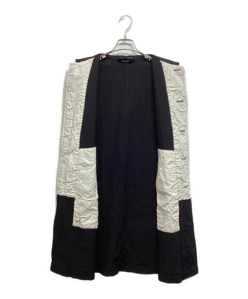 COMME des GARCONS COMME des GARCONS（コムデギャルソン コムデギャルソン）COMME des GARCONS COMME des GARCONS (コムデギャルソン コムデギャルソン) ポリ縮絨 ラウンドカラー コート ブラック サイズ:Sの古着・服飾アイテム