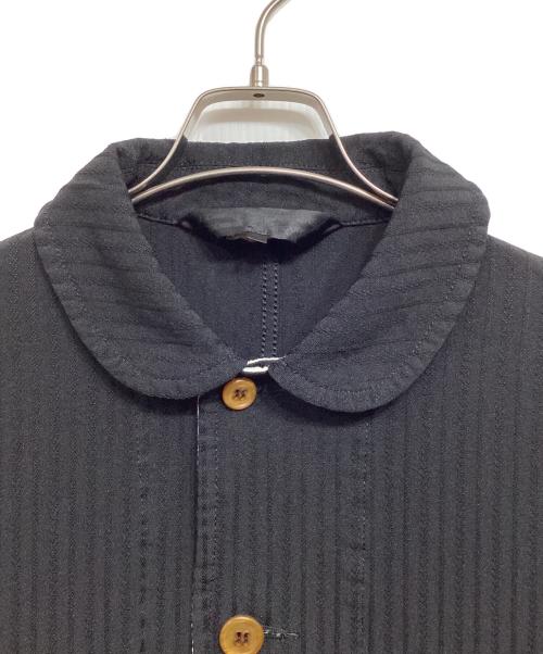 COMME des GARCONS COMME des GARCONS（コムデギャルソン コムデギャルソン）COMME des GARCONS COMME des GARCONS (コムデギャルソン コムデギャルソン) ポリ縮絨 ラウンドカラー コート ブラック サイズ:Sの古着・服飾アイテム