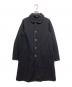 COMME des GARCONS COMME des GARCONS（コムデギャルソン コムデギャルソン）の古着「ポリ縮絨 ラウンドカラー コート」｜ブラック