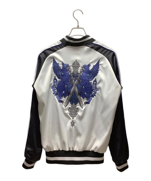 insert coin（インサート コイン）insert coin (インサート コイン) ファイナルファンタジー (ファイナルファンタジー) スカジャン ホワイト サイズ:Sの古着・服飾アイテム