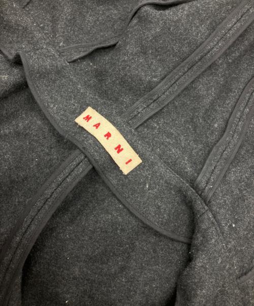 MARNI（マルニ）MARNI (マルニ) フーデッドドルマンスリーブショートコート グレー サイズ:40の古着・服飾アイテム