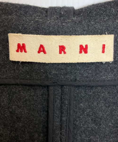 MARNI（マルニ）MARNI (マルニ) フーデッドドルマンスリーブショートコート グレー サイズ:40の古着・服飾アイテム