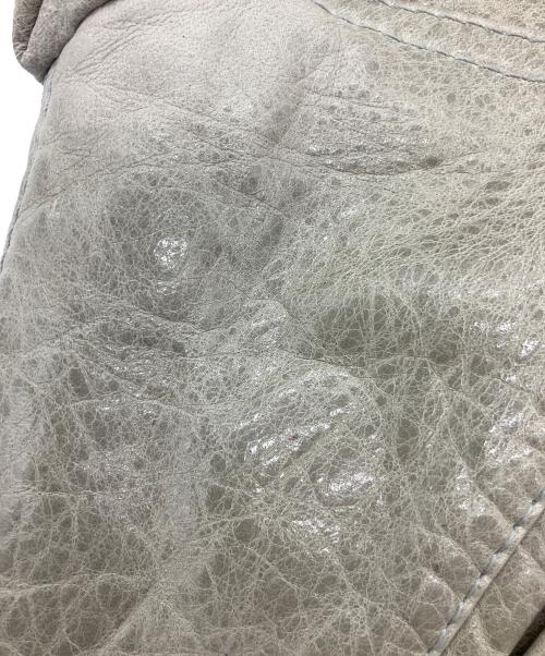 BALENCIAGA（バレンシアガ）BALENCIAGA (バレンシアガ) ゴートレザージャケット ライトグレー サイズ:38の古着・服飾アイテム