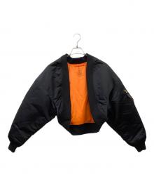 HYKE（ハイク）の古着「HYKE　MA-1 TYPE BOLERO JACKET」｜ブラック