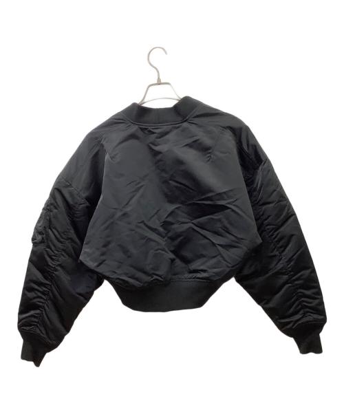 HYKE（ハイク）HYKE (ハイク) HYKE　MA-1 TYPE BOLERO JACKET ブラック サイズ:Mの古着・服飾アイテム