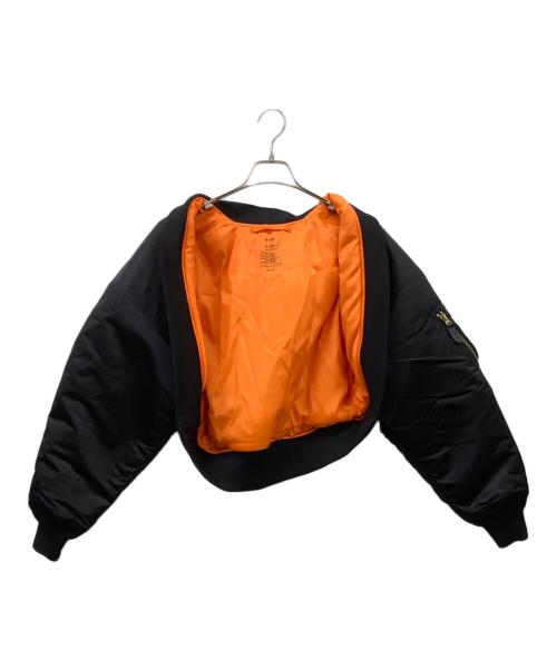 HYKE（ハイク）HYKE (ハイク) HYKE　MA-1 TYPE BOLERO JACKET ブラック サイズ:Mの古着・服飾アイテム