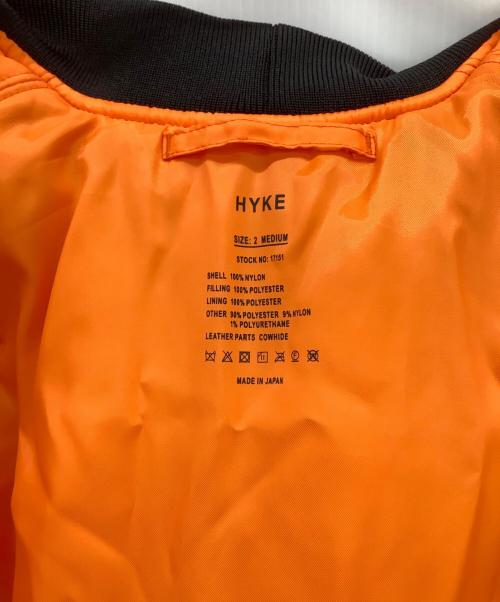 HYKE（ハイク）HYKE (ハイク) HYKE　MA-1 TYPE BOLERO JACKET ブラック サイズ:Mの古着・服飾アイテム