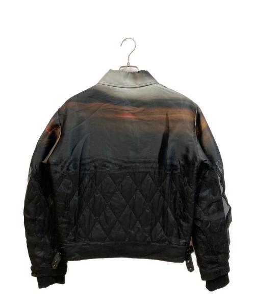 TAAKK（ターク）TAAKK (ターク) SUNSET MIRAGE BLOUSON ブラック×グリーン サイズ:1の古着・服飾アイテム