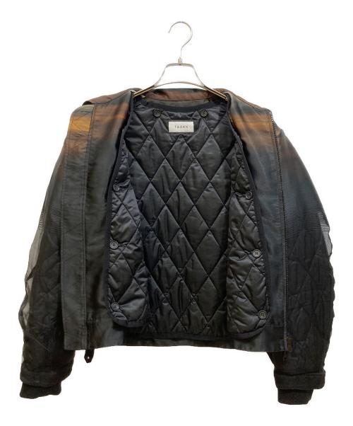 TAAKK（ターク）TAAKK (ターク) SUNSET MIRAGE BLOUSON ブラック×グリーン サイズ:1の古着・服飾アイテム