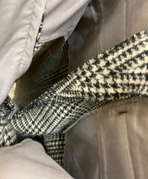 ANREALAGE HOMME（アンリアレイジオム）ANREALAGE HOMME (アンリアレイジオム) タックワイドパンツ ブラック×ホワイト サイズ:48の古着・服飾アイテム