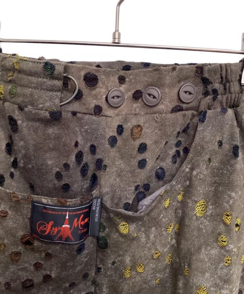 SYUMAN.（シュウマン）SYUMAN. (シュウマン) Sloppy gather trousers ブラウン サイズ:SIZE1の古着・服飾アイテム