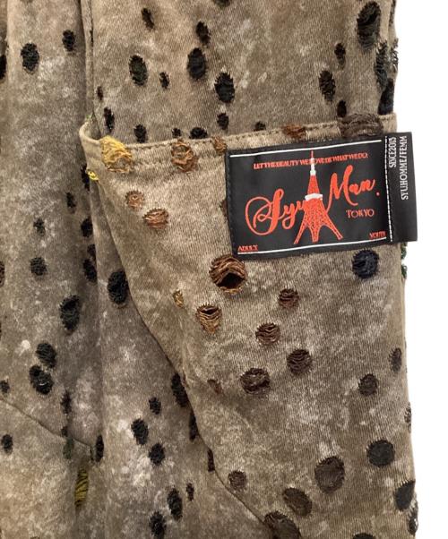 SYUMAN.（シュウマン）SYUMAN. (シュウマン) Sloppy gather trousers ブラウン サイズ:SIZE1の古着・服飾アイテム