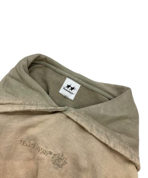 TWOJEYS（トゥージェイズ）TwoJeys (トゥージェイズ) icon hoodie ベージュ サイズ:Mの古着・服飾アイテム
