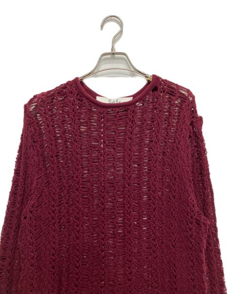 Sefr（セファ）Sefr (セファ) YORGOS SWEATER/ニット ボルドー サイズ:Sの古着・服飾アイテム