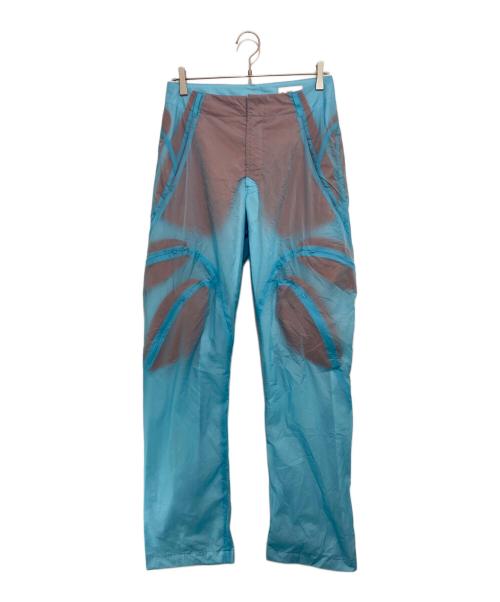 POST ARCHIVE FACTION (PAF)（ポストアーカイブファクション）POST ARCHIVE FACTION (PAF) (ポストアーカイブファクション) 5.0+TROUSERS CENTER トラウザーズセンター ブルー×レッド サイズ:Sの古着・服飾アイテム